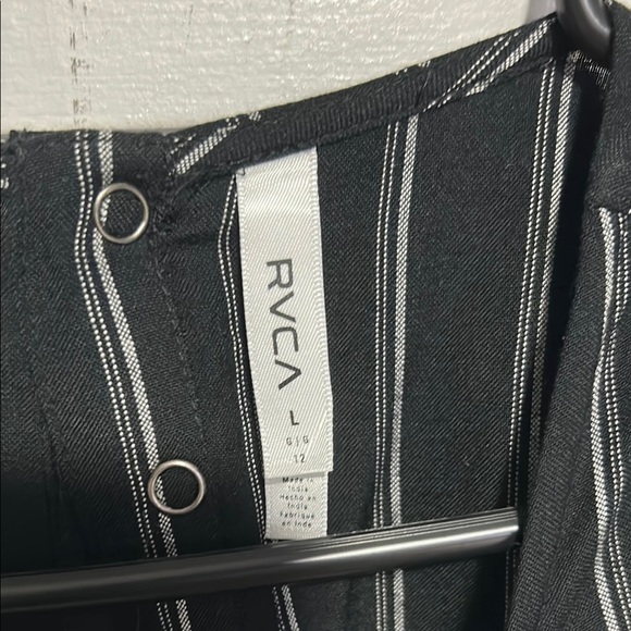 RVCA Black and White Striped Jumpsuit - Picture 4 of 8